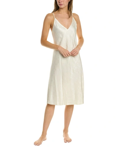 Shop Natori Infinity Jacquard Slip Dress In White