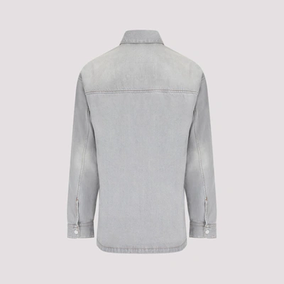Shop Ami Alexandre Mattiussi Ami Paris  Paris Overshirt In Grey
