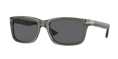 Shop Persol Dark Grey Rectangular Mens Sunglasses Po3048s 1103b1 58 In Dark / Grey
