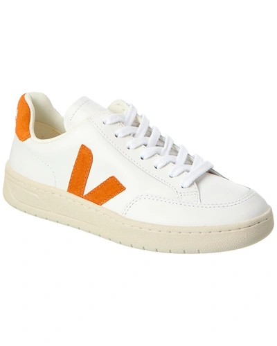 Shop Veja V-12 Leather Sneaker In White