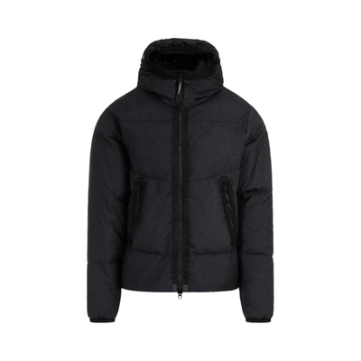 Shop C.p. Company Co-ted Goggle Down Jacket Wintercoat In Black