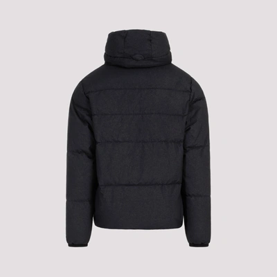 Shop C.p. Company Co-ted Goggle Down Jacket Wintercoat In Black