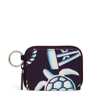Shop Vera Bradley Lighten Up Petite Zip-around Wallet In Blue