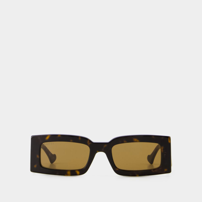 Shop Gucci Sunglasses -  - Havana/brown