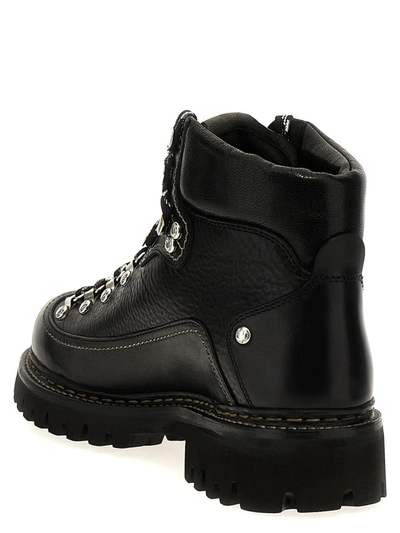 Dsquared2 Canadian Hiking Boots In Black
