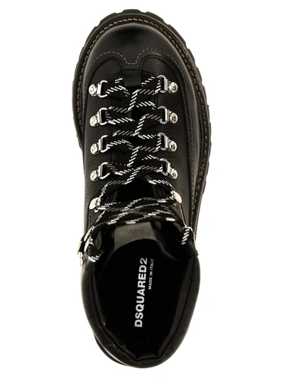 Dsquared2 Canadian Hiking Boots In Black
