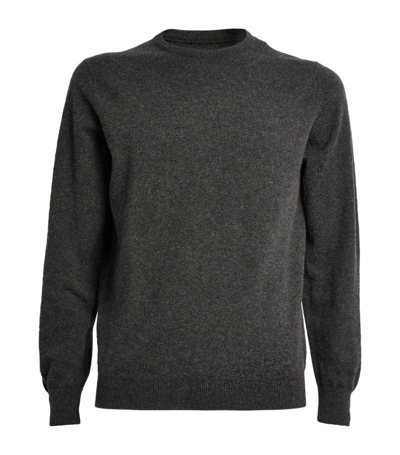 Shop Harrods Cashmere Crew-neck Sweater In Grey