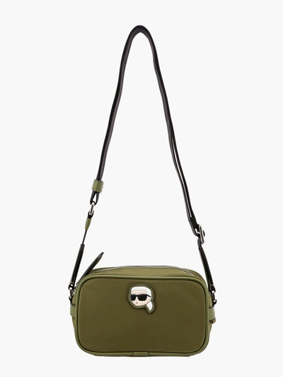 Shop Karl Lagerfeld Shoulder Bag In Green
