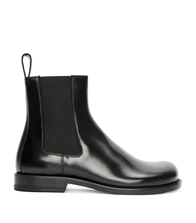 Shop Loewe Campo Chelsea Boots In Black