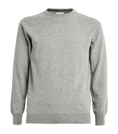 Shop Harrods Cashmere Crew-neck Sweater In Grey