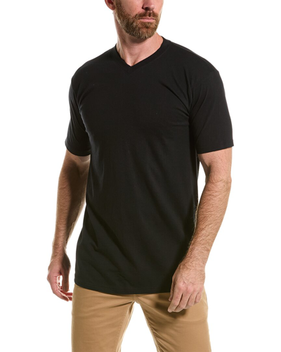 Shop Hom V-neck T-shirt In Black