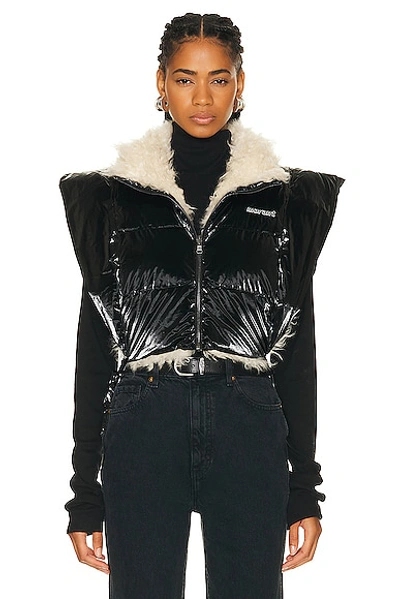 Shop Isabel Marant Étoile Reversible Hoodiali Vest In Black