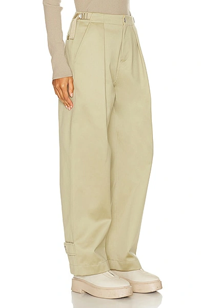Shop Burberry Tailored Pant In Hunter