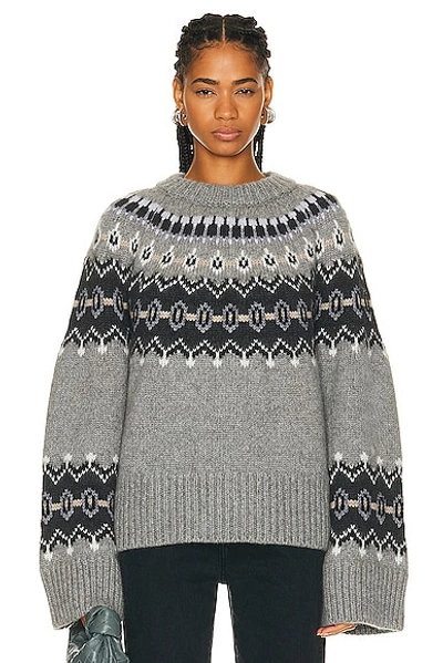 Shop Khaite Halo Sweater In Sterling Multi