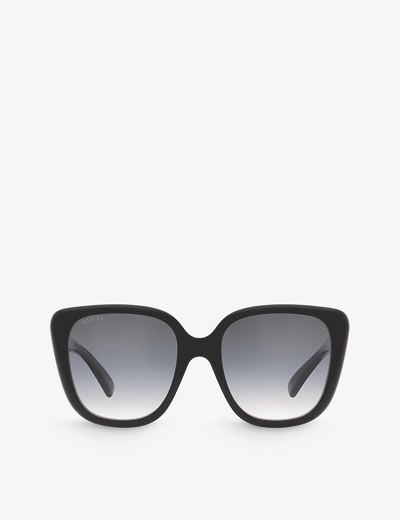 Shop Gucci Women's Gg1169s Cat-eye Acetate Sunglasses