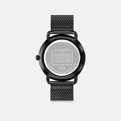 Shop Coach Elliot Watch, 41mm In Blackout/black