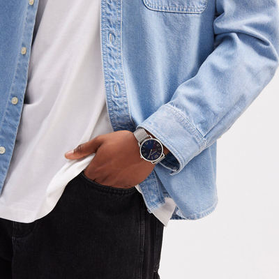 Coach Elliot Watch, 41mm In Stainless Steel/ Blue
