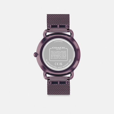 Shop Coach Elliot Watch, 36mm In Purple