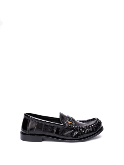 Shop Saint Laurent `le Loafer` Leather Loafers In Black  