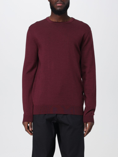 Shop Hugo Sweater  Men Color Burgundy