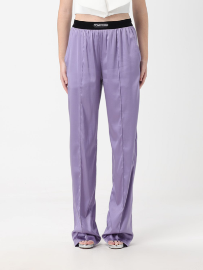 Shop Tom Ford Pants  Woman Color Violet