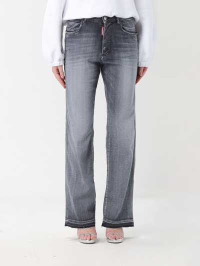 Shop Dsquared2 San Diego Jeans In Washed Denim In Grey