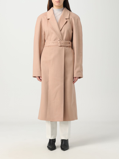 Shop Calvin Klein Coat  Woman Color Beige