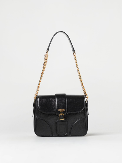Shop Moschino Couture Bag In Nubuck In Black