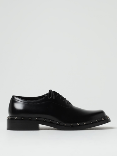 Shop Valentino Brogue Shoes  Garavani Men In Black