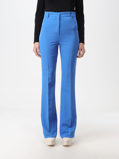 Shop Hebe Studio Pants  Woman Color Gnawed Blue