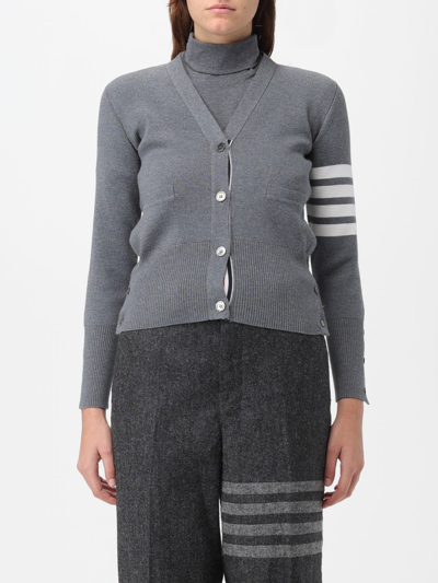 Thom Browne Women Cardigan Con Scollo A V In Grey