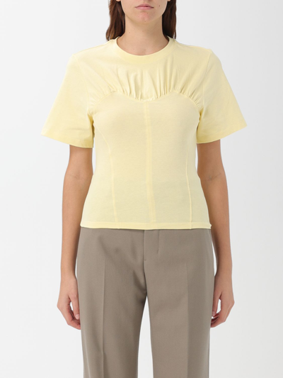 Shop Isabel Marant Zazie T-shirt In Organic Cotton In Yellow