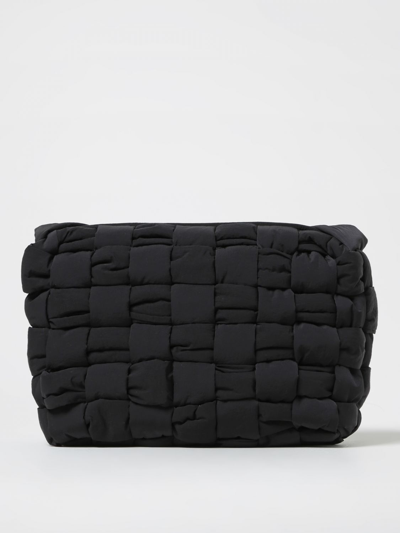 Shop Bottega Veneta Cassette Bag In Woven Nylon In Black