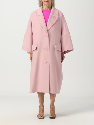 Shop Gianluca Capannolo Coat  Woman Color Pink