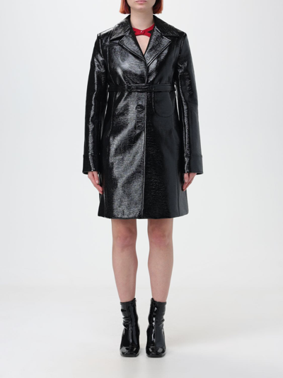 Courrèges Coat  Woman Color Black In Black