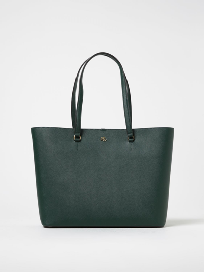 Shop Lauren Ralph Lauren Tote Bags  Woman Color Green