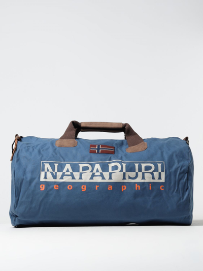 Shop Napapijri Travel Bag  Men Color Blue 1