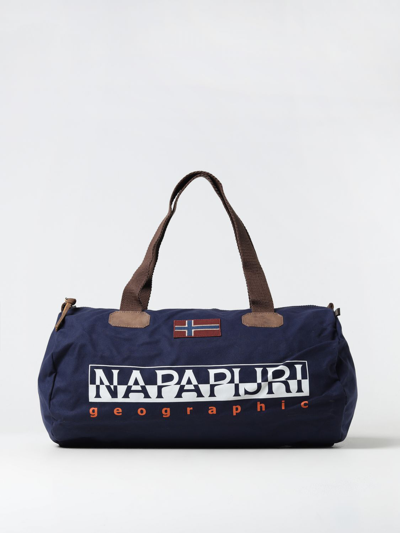 Shop Napapijri Travel Bag  Men Color Blue