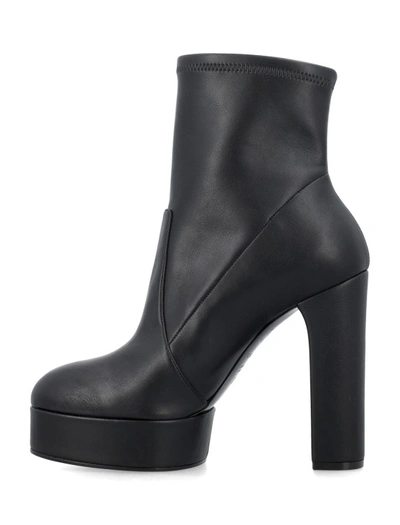 Shop Casadei Black Ankle Leather Boots