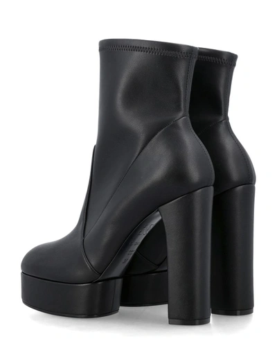 Shop Casadei Black Ankle Leather Boots