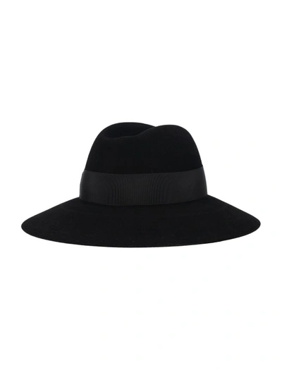 Shop Borsalino Black Caludette Hat