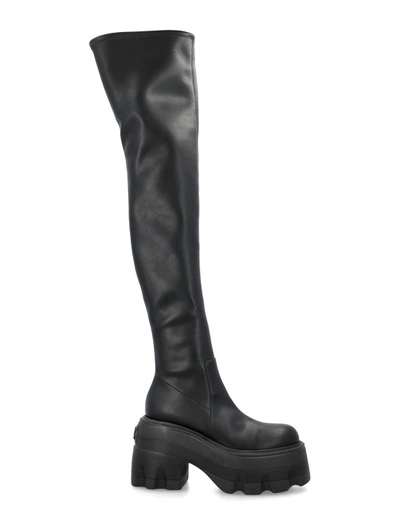 Shop Casadei Eco-nappa Leather Maxxxi Boots In Black