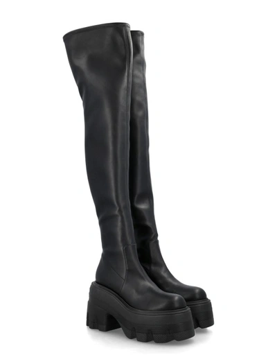 Shop Casadei Eco-nappa Leather Maxxxi Boots In Black