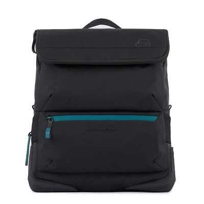 Pre-owned Piquadro Fashion Backpack  Corner 2.0 Unisex Black Convertible - Ca5855c2o-n