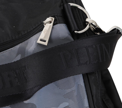 Pre-owned Philipp Plein Sport Men's Duffle Bag Sports Bag Camouflage Adjustable Straps
