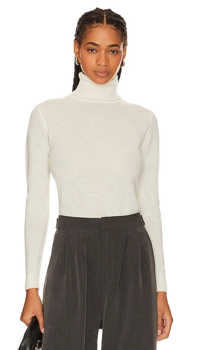 Shop Jumper 1234 Lightweight Roll Collar Sweater In Cream