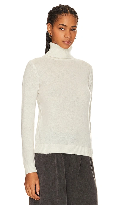 Shop Jumper 1234 Lightweight Roll Collar Sweater In Cream