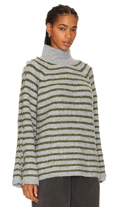 Shop Stitches & Stripes Flynn Turtleneck In Grey Combo