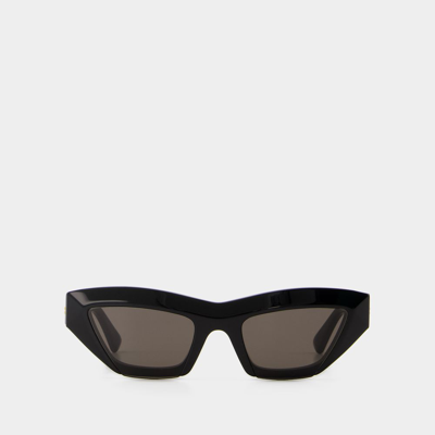Bottega Veneta Acetate Black Sunglasses In Black