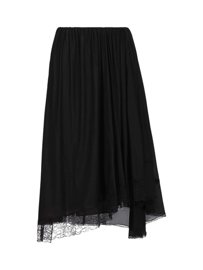 Shop Balenciaga Lingerie Skirt In Black